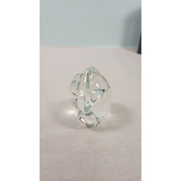 Steuben glass crystal edition "Monkey"  hand  cooler, signed and number - Picture 6 of 8